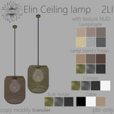 ~LLc~ Elin Ceiling lamp 2LI w. texture HUD