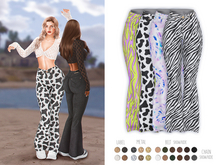 -Sorumin- Soft Flare SET -Pants Prints Pack-