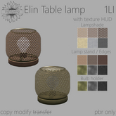 ~LLc~ Elin Table lamp 1LI w. texture HUD
