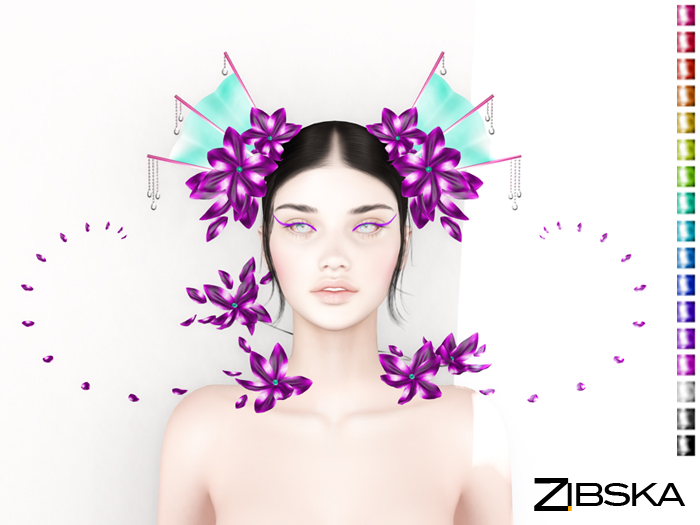 Zibska ~ Maki color change headpiece and collar