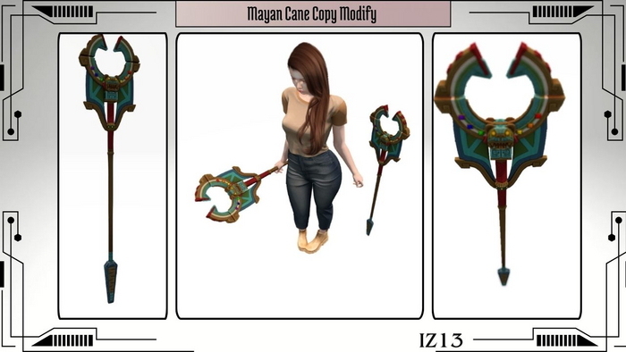 Mayan Ceremonial Staff Copy Modify