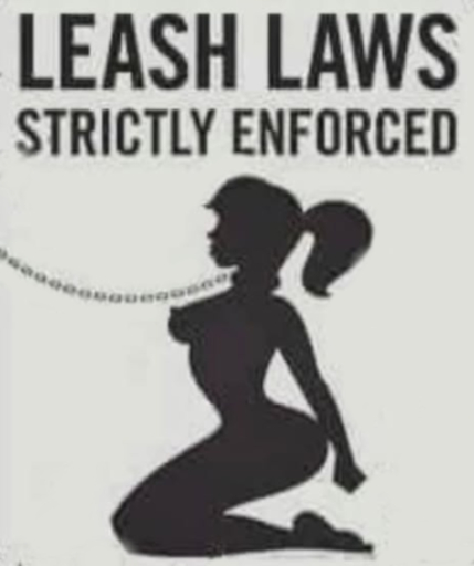 Leash Laws sign