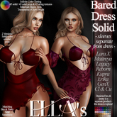 Ella's - Bared Dress Solid/Print