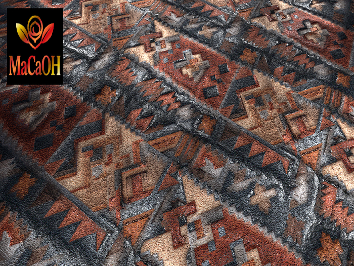 PBR Texture with 3D effect, Seamless, NativeAmerican_01