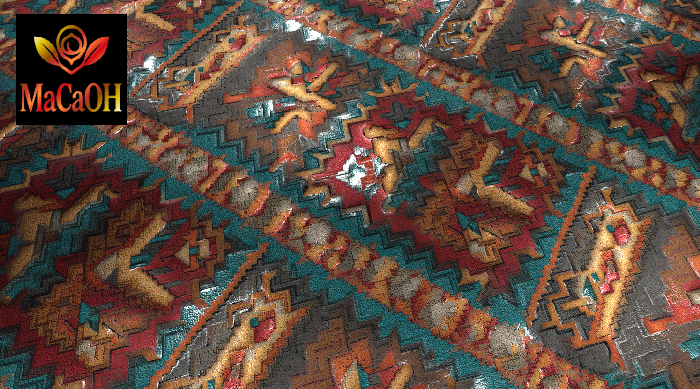 PBR Texture with 3D effect, Seamless, NativeAmerican_02