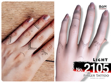(Finger Tattoo) No.2105 Light