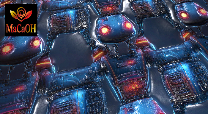 PBR Texture with 3D effect, Seamless, Robots_01