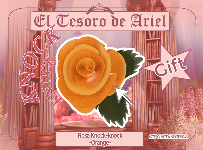 -ElTesorodeAriel- Rosa Knock-Knock Orange