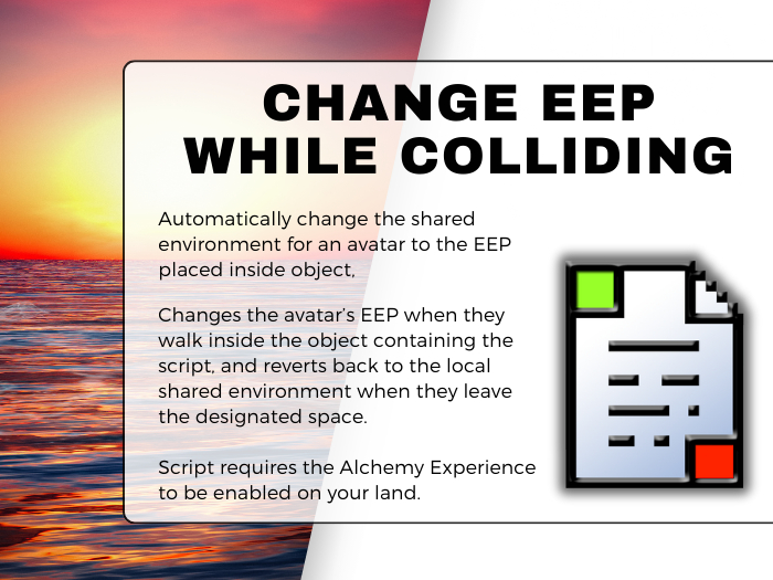 [S&G] Change EEP While Colliding with Object