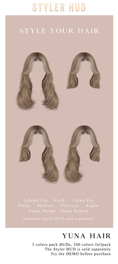 RAMA.SALON - Yuna Hair Styler HUD