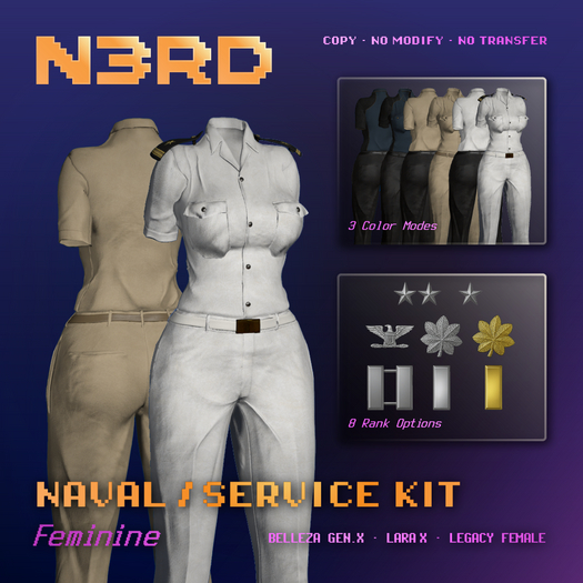 [N3rd] - Naval Service Kit (Feminine)