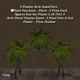 3 Planter Arch Stand Fern1