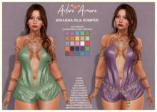 .:Adore:.  Brianna - Romper with Belt - Silks