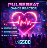 PulseBeat Dance Reactor – Heartbeat Light That Reacts to Dancers | Smooth Pulse Animation | Full-Perm LSL Script