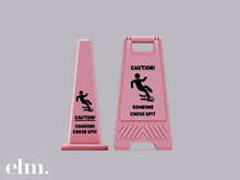 Elm. Slippery Safety Signs [Someone Spit]