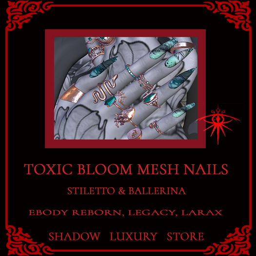 Shadow Luxury Store - Toxic Bloom Mesh Nails