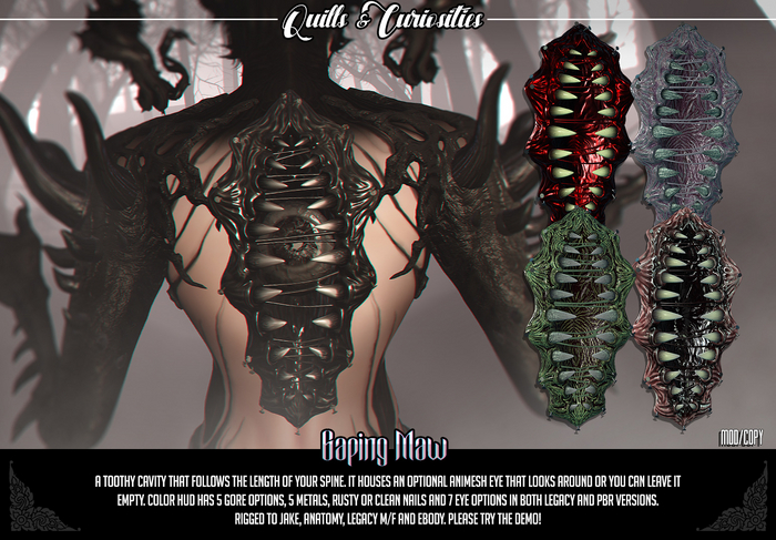 Quills & Curiosities - Gaping Maw