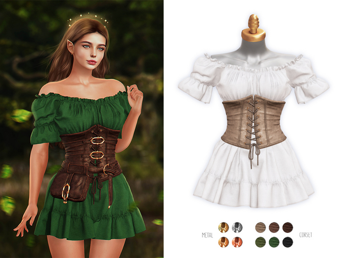 -Sorumin- Forest Guardian SET -White Dress-