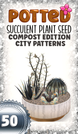 Potted: Succulent Seed: CE City Patterns