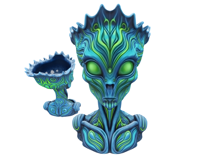 Alien Bust Planter Pot FULL PERM