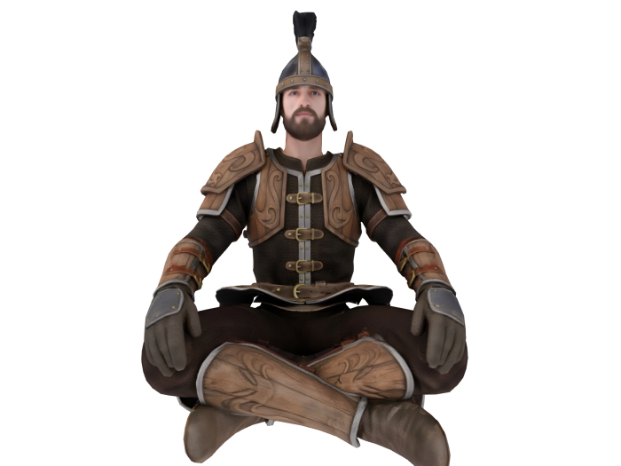 Medieval Knight Ground Sit FULL PERM