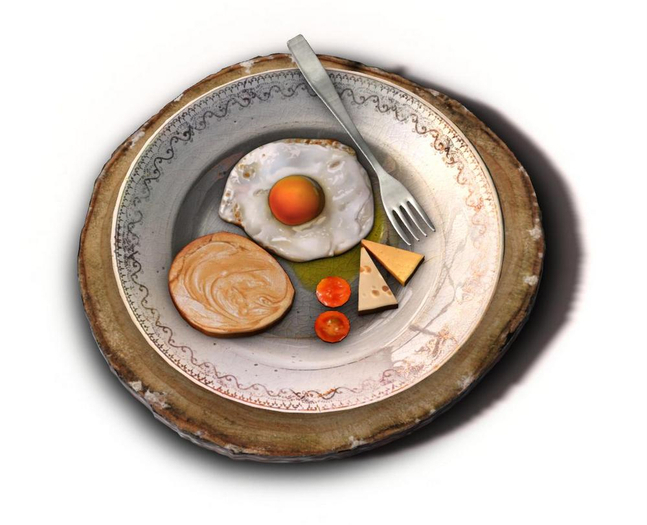 ionic : desayuno con huevo