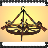 Rifle Chandelier,Rifle Lamp,Rifle Light
