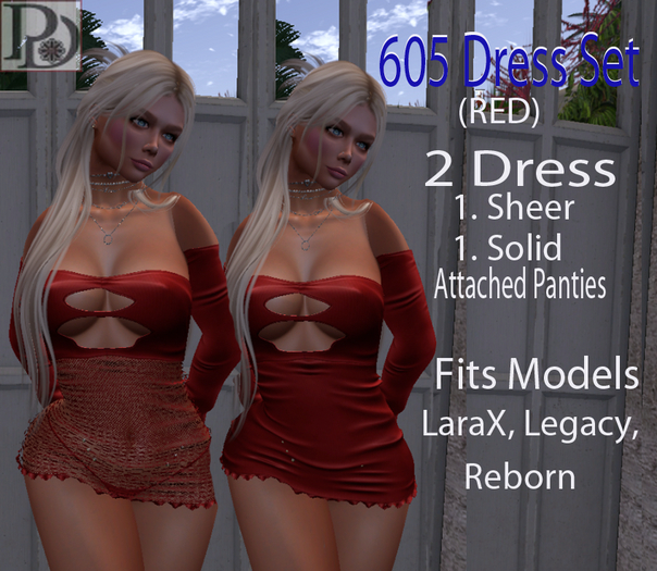 !!PD-605Dress Red