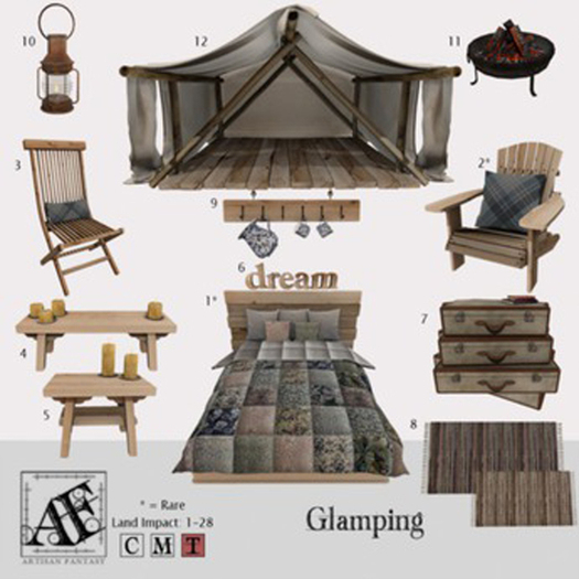 *AF* Glamping 3 - Slatted Chair