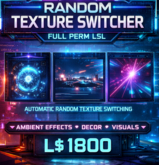 LSL Random Texture Switcher Script | Timer-Based Auto Texture Changer | Full Perm Second Life