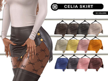 Addams // Celia Leather Skirt // FATPACK