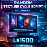 LSL Random Texture Cycle Script | Automatic Texture Changer | Full Perm Second Life