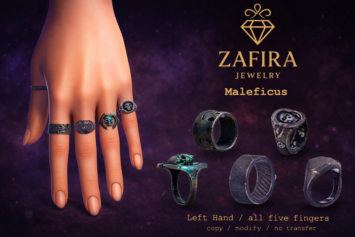 ZAFIRA - Ring Set - Maleficus