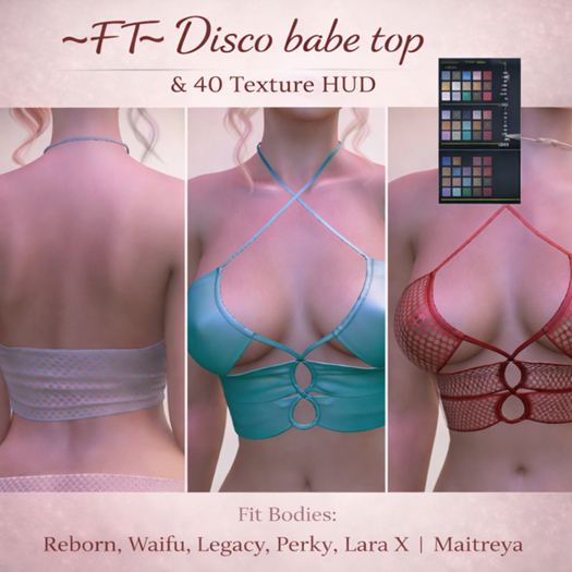 ~FT~  Disco babe top 40 texture multipack 
