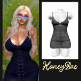 HONEYBAE~Brenda DenimDress .Faded