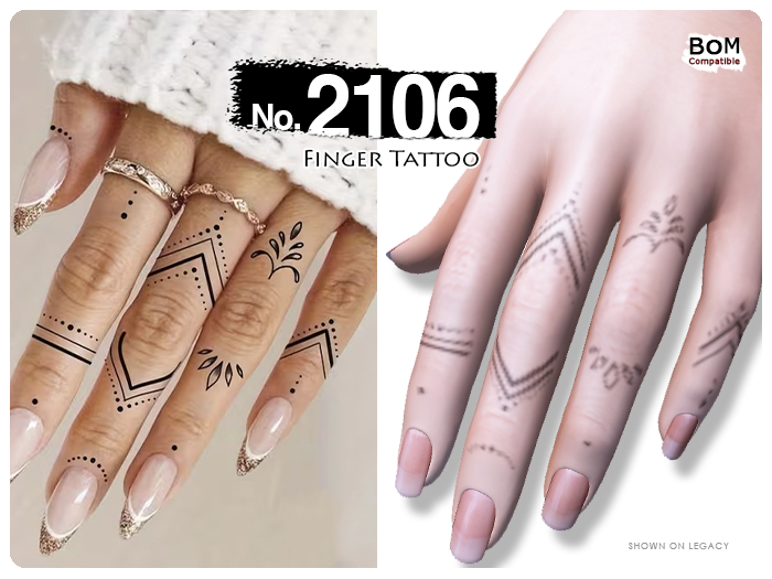 (Finger Tattoo) No.2106