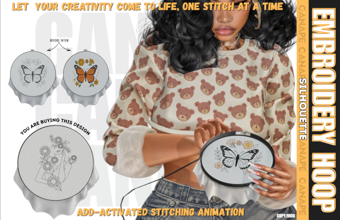 [Canape] Embroidery Hoop - SILHOUETTE