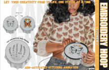 [Canape] Embroidery Hoop - FLOWER 2