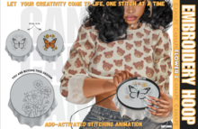 [Canape] Embroidery Hoop - FLOWER 1