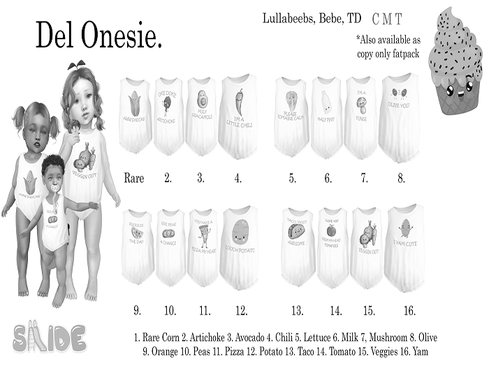 {Slide} Del Onesie DEMO