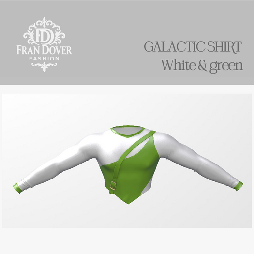 GALACTIC SHIRT WHITE & GREEN