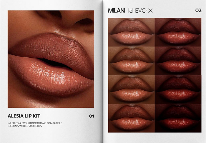 MILANI - "ALESIA" LIP KIT / FATPACK