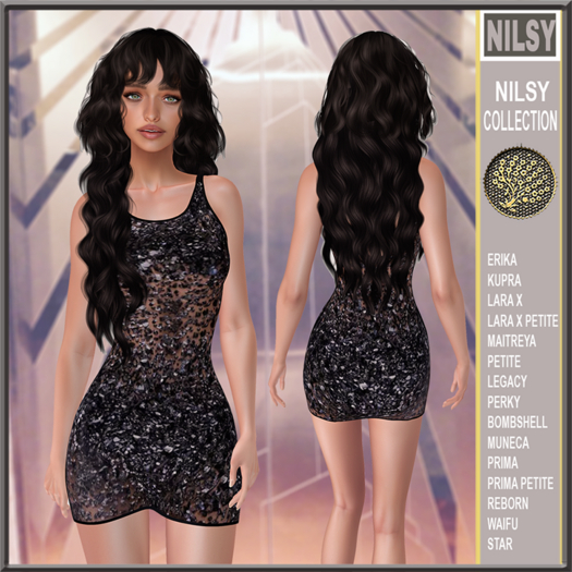 BEADED CHIFFON TANK DRESS