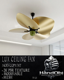 HandObj Lux Brass Ceiling Fan (unpack)