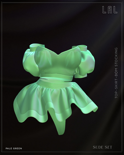-LAL-Sude Set   [ Pale Green]