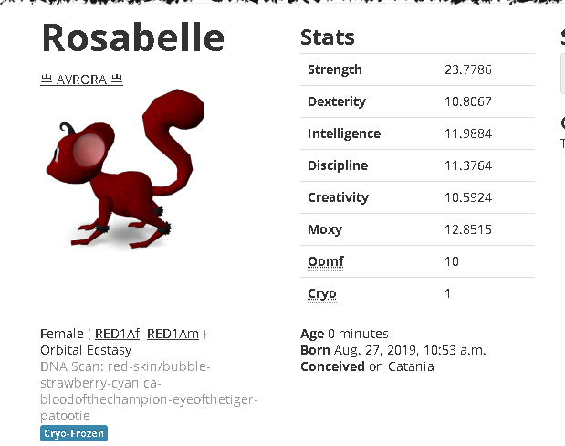 Mossm Cryo Pod - Rosabelle