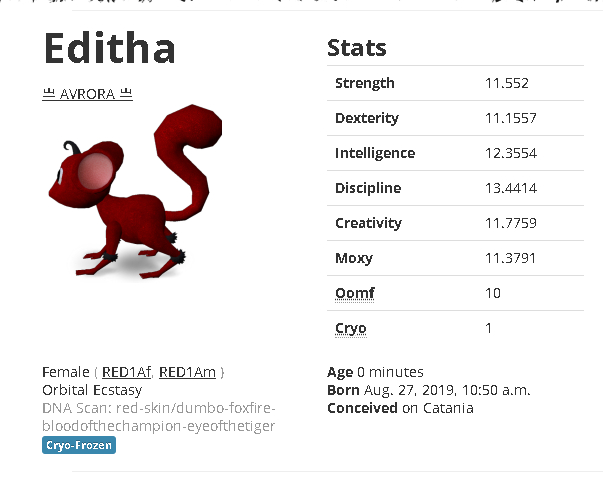 Mossm Cryo Pod - Editha