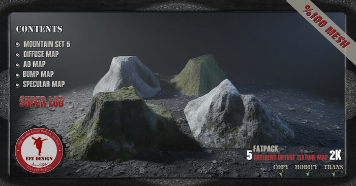 (Efe Design) Mountain Set 5 Fatpack Full perm 
