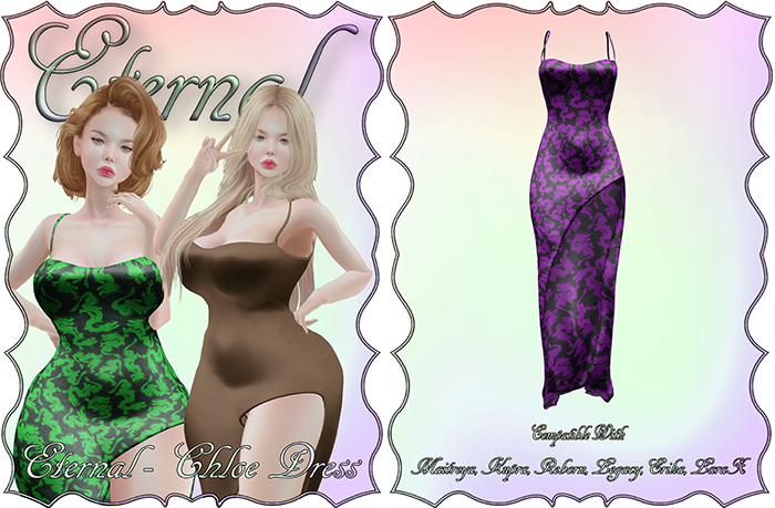 Eternal - Chloe Dress Dragon Magenta