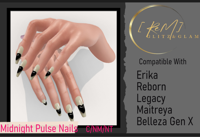 [ReM]  Midnight Pulse Nails
